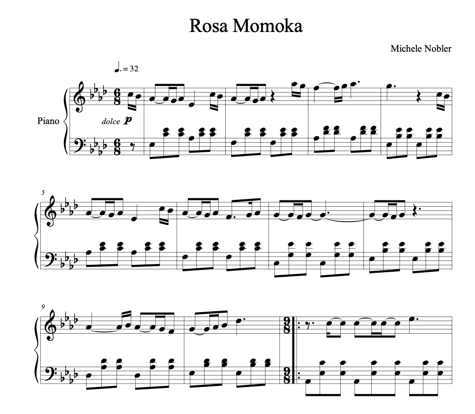 Rosa Momoka - PDF Piano Sheet Music