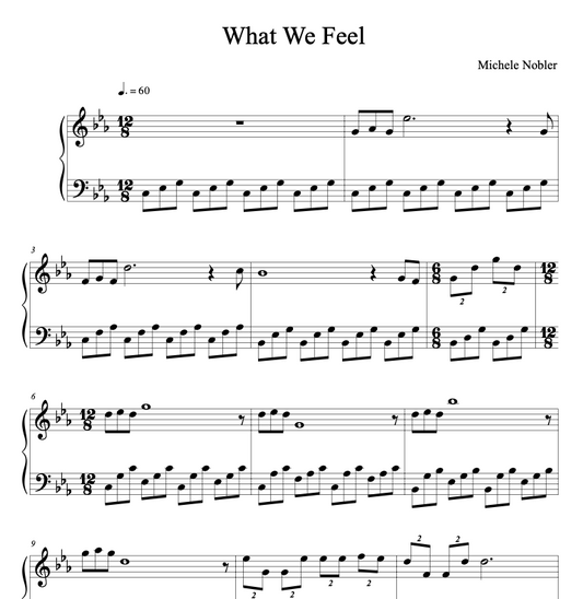 What We Feel - PDF Piano Sheet Music