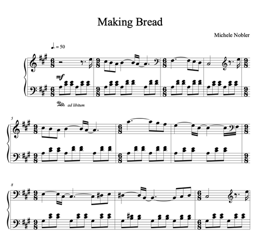 Making Bread - PDF Piano Sheet Music