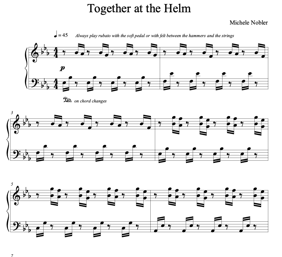 Together at the Helm - PDF Piano Sheet Music